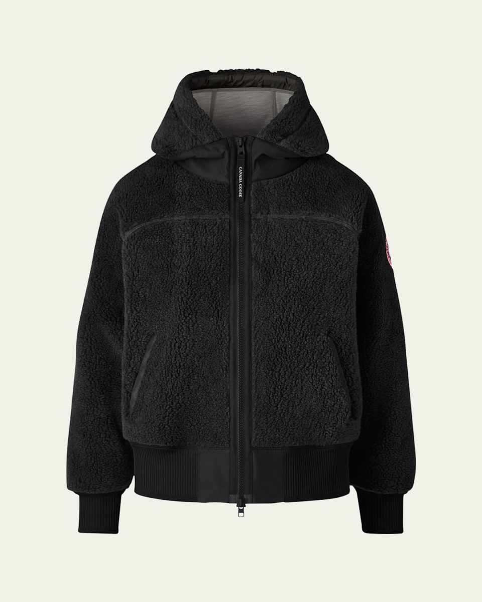 Simcoe Oversized Fleece Hoodie, Black